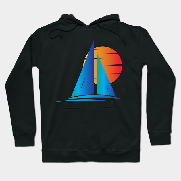 Nautical Sailboat Sailing Hoodie by Flippin' Sweet Gear